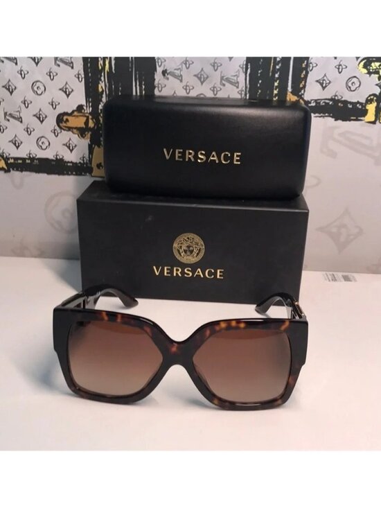NEW AUTHENTIC Versace Tortoise Shell Sunglasses VE4402 8788 main image 9